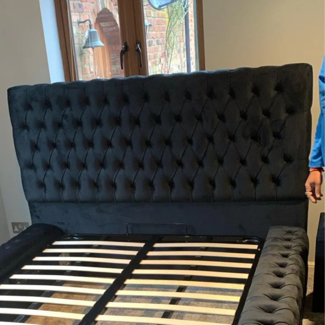 Bed Frame King Size - Ambassador Bed Frame With Wooden Slats