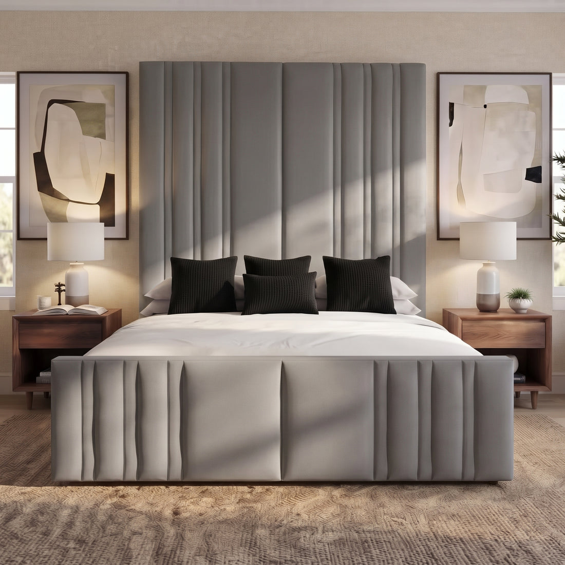 Floor-Standing Panel Bed Frame