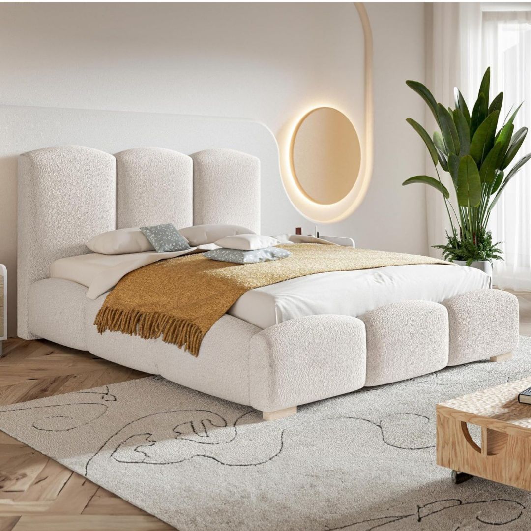 King Size Bed Frame - Designer Bed With Mattress