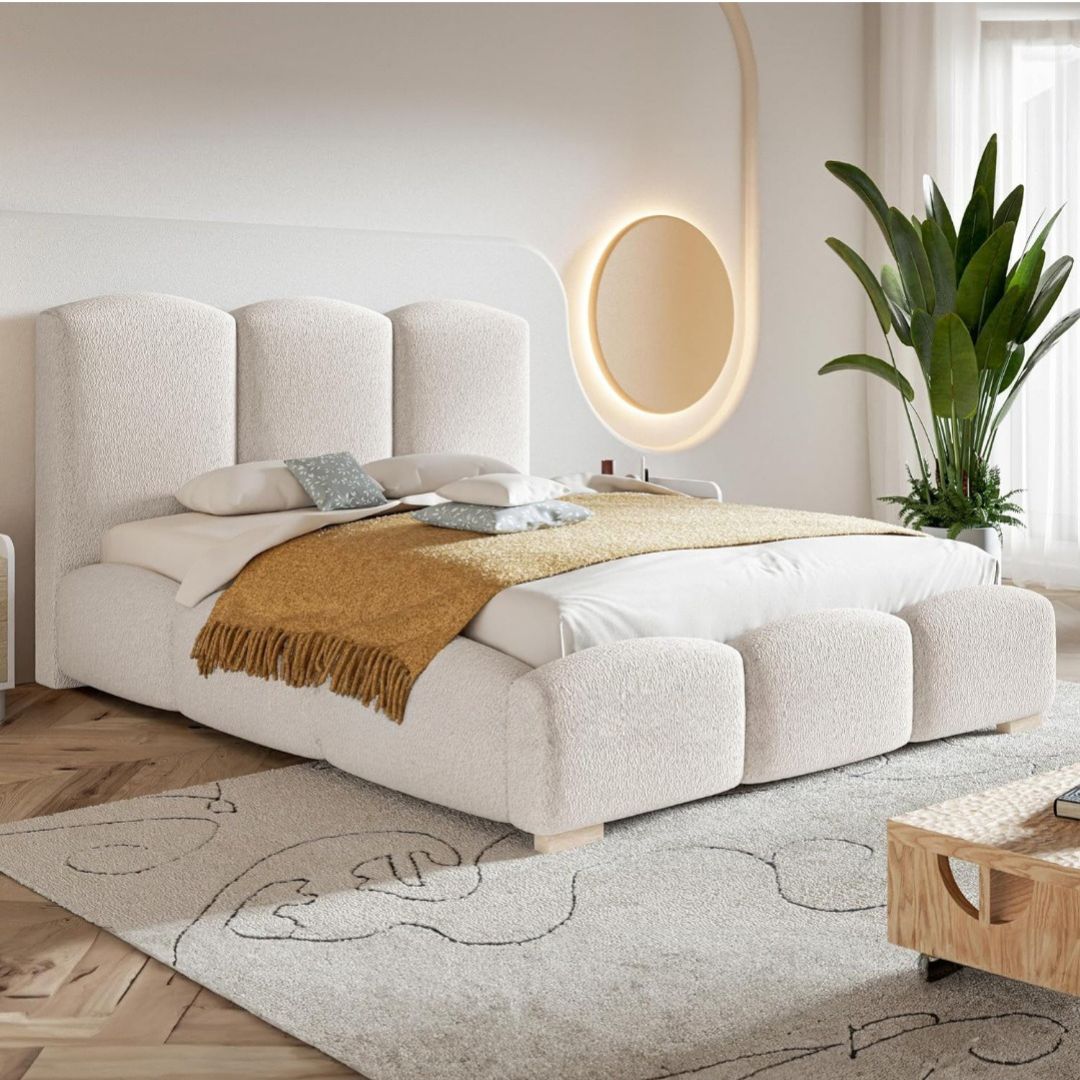 King Size Bed Frame - Designer Bed With Storage