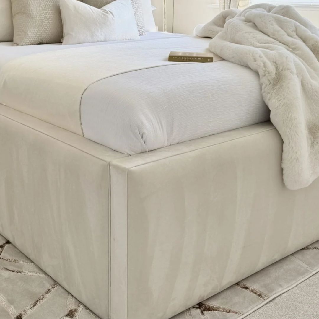 King Size Bed With Storage - Sunrise Bed Frame With Orthopedic Mattress