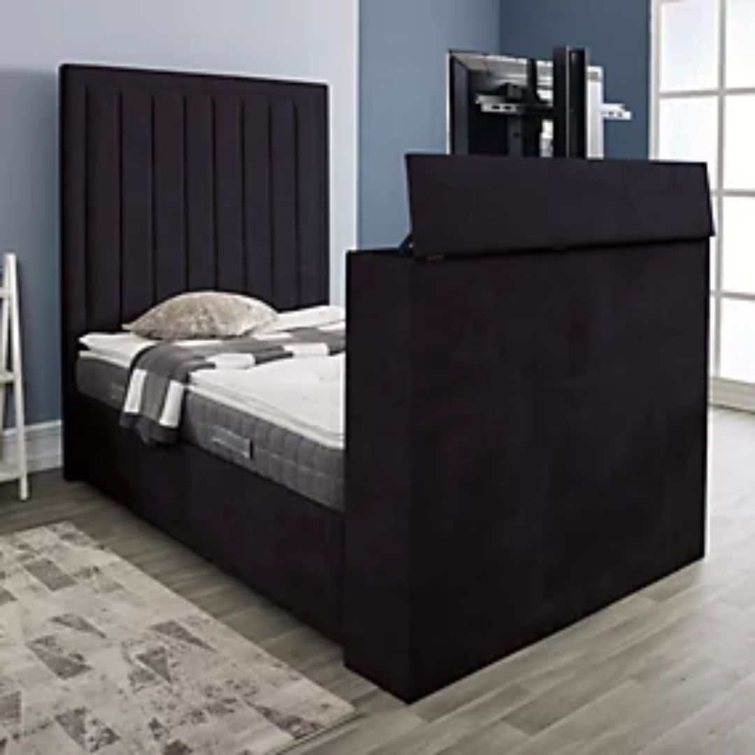 Modern TV bed for minimalist bedroom1