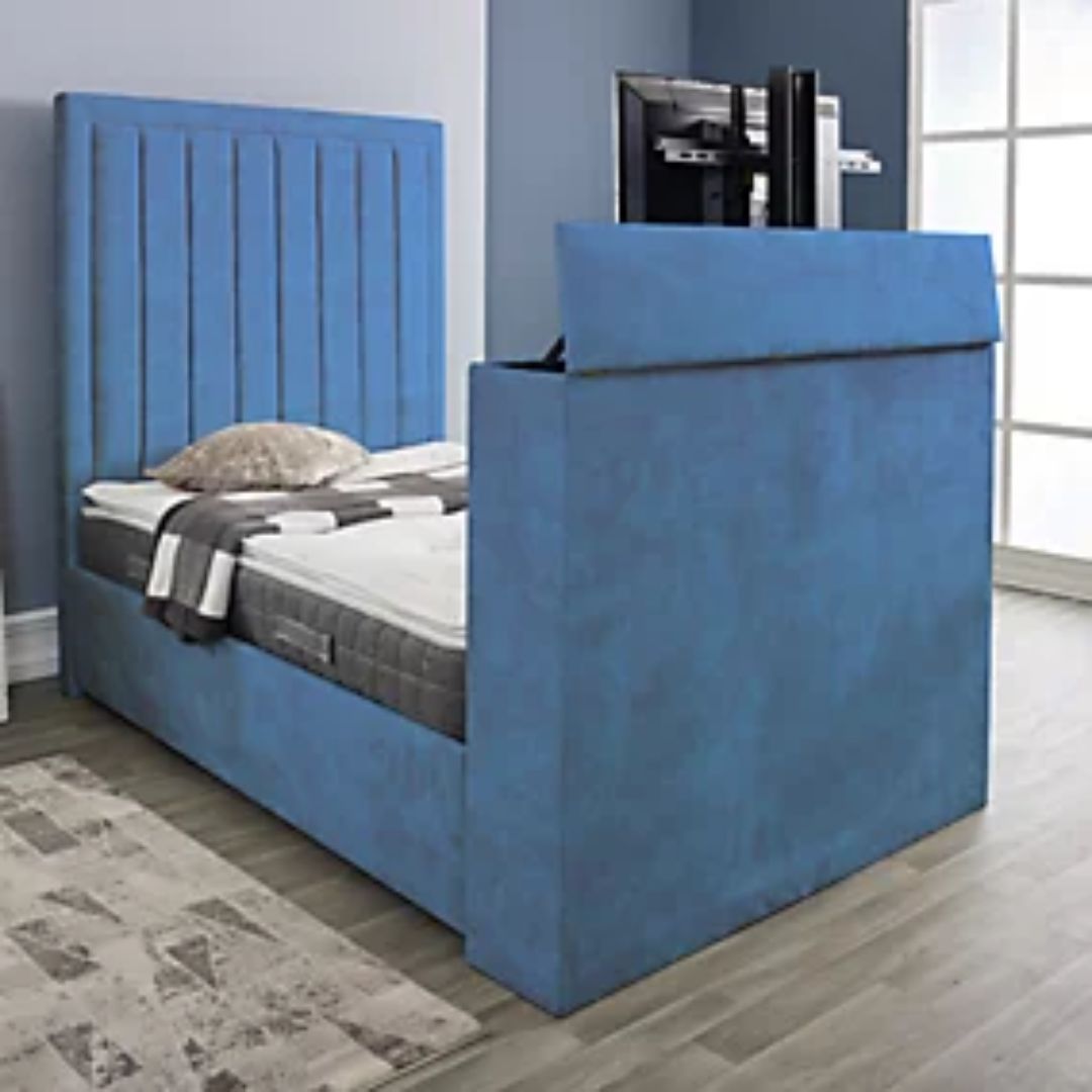 Modern TV bed for minimalist bedroom2