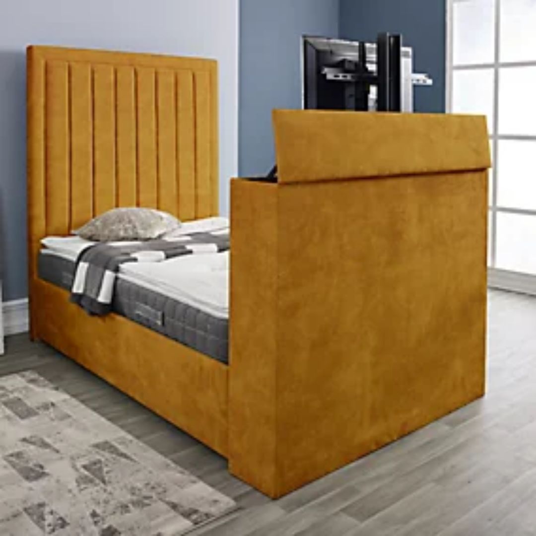 Modern TV bed for minimalist bedroom3