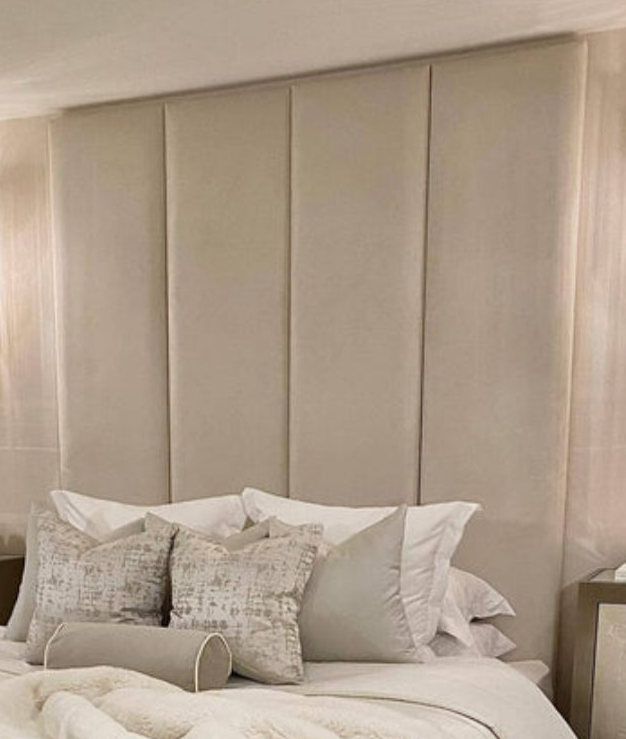 Queen Bed Frame - Tall Headboard Bed With Mattress and Storage