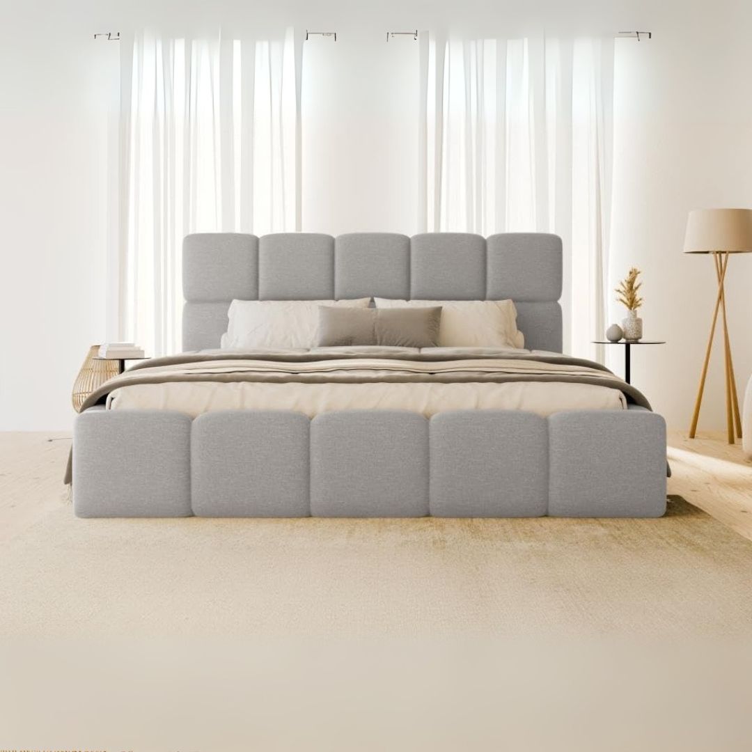 Super King Size Bed Frame - Cubed Bed With Storage and Mattress Option