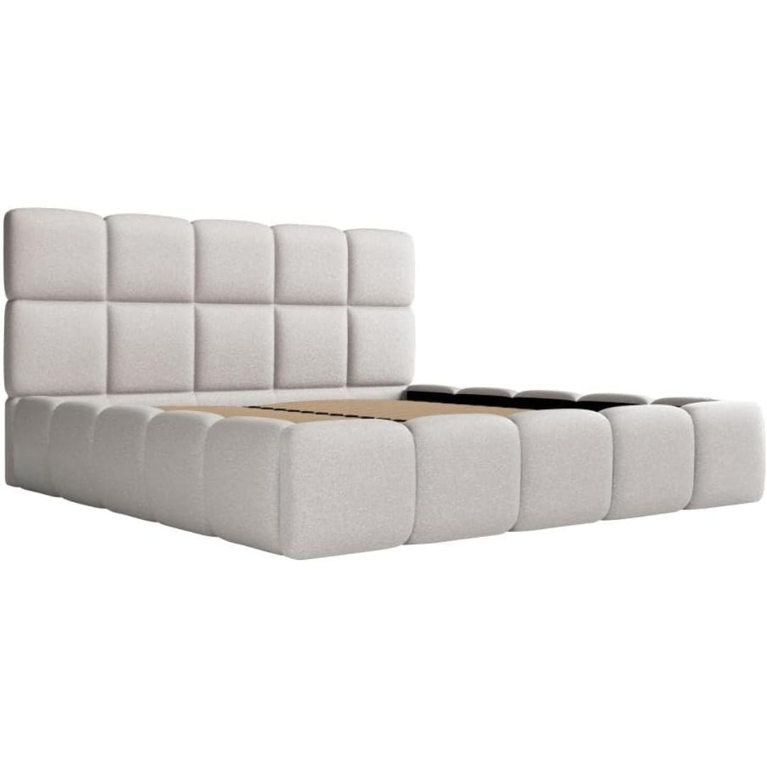 Super King Size Bed Frame - Cubed Bed With Wooden Slats