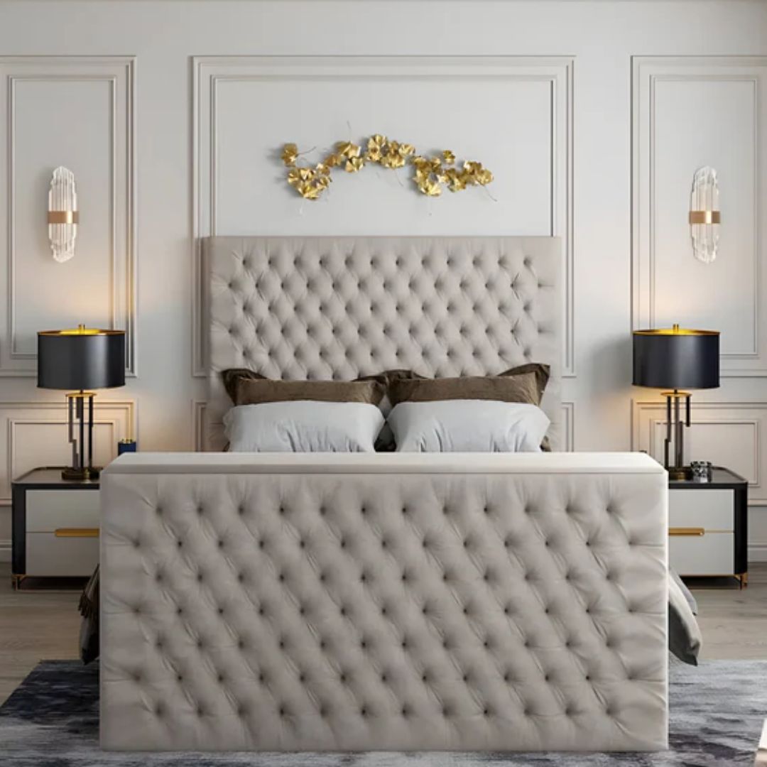 TV bed with footboard screen lift mechanism4