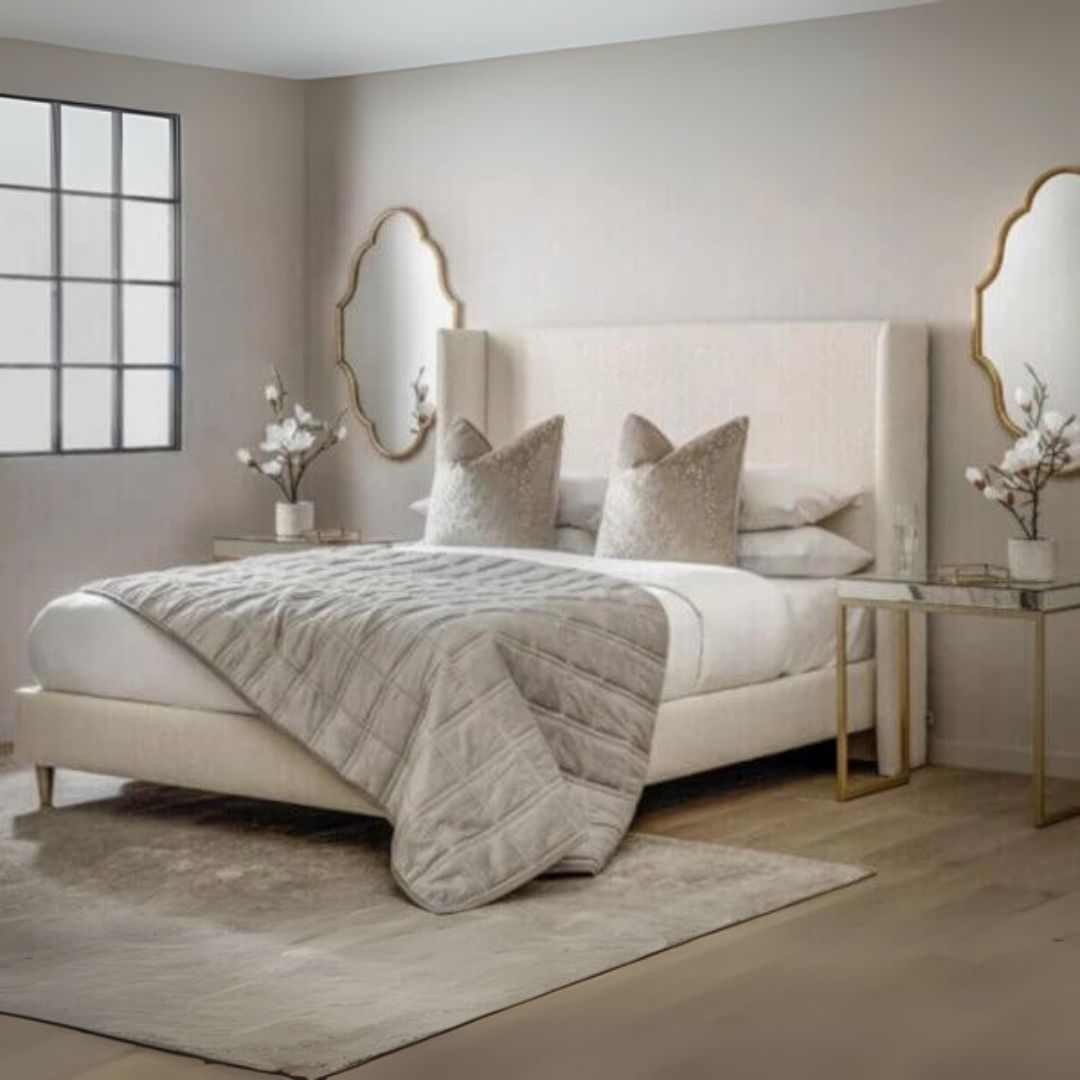 Wingback Ottoman Storage Bed Frame2