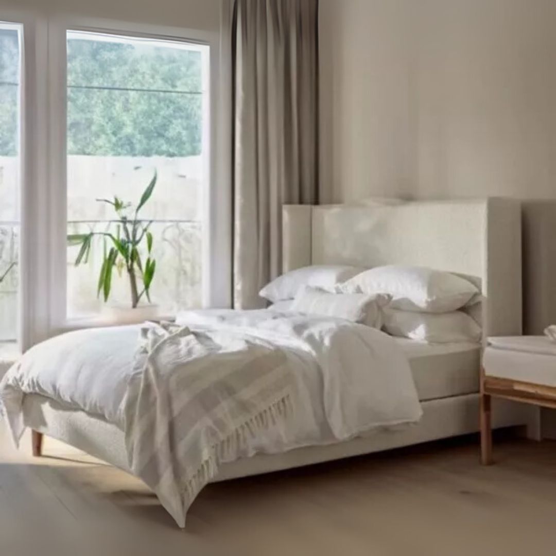 Wingback Ottoman Storage Bed Frame3