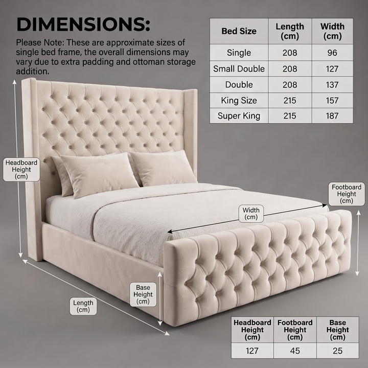 Majestic Wingback Bed